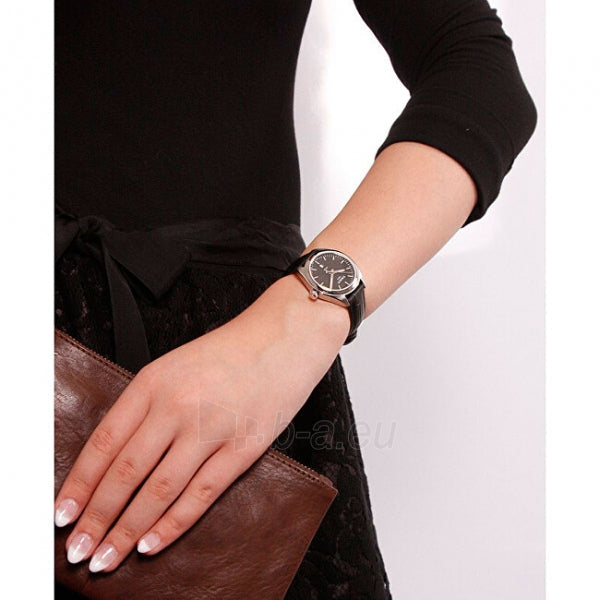 Tissot T Trend Couturier Black Dial Black Leather Strap Watch For Women - T035.210.16.051.00 Buy Now By Tissot