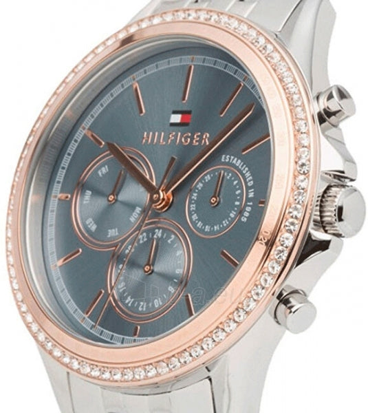 Tommy Hilfiger Ari Diamonds Blue Dial Silver Steel Strap Watch for Women - 1781976 Buy Now By Tommy Hilfiger