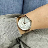 Tommy Hilfiger Brooke Silver Dial Rose Gold Steel Strap Watch for Women - 1782021 Buy Now By Tommy Hilfiger