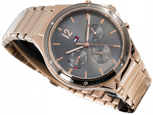 Tommy Hilfiger Eve Chronograph Quartz Grey Dial Rose Gold Steel Strap Watch For Women - 1782277 Buy Now By Tommy Hilfiger