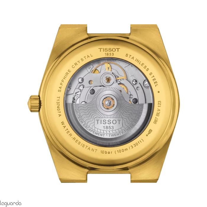 Tissot PRX Powermatic 80 Gold Dial Gold Steel Strap Watch for Men - T137.407.33.021.00 Buy Now By Tissot