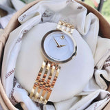 Movado Esperanza 28mm Mother of Pearl Dial Gold Steel Strap Watch For Women - 0607054 Buy Now By Movado