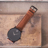 Movado Museum Classic Black Dial Brown Leather Strap Watch for Men - 0607198 Buy Now By Movado
