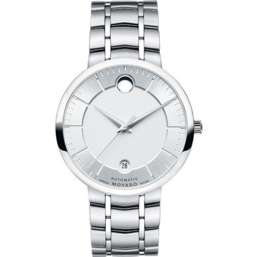 Movado 1881 Automatic Silver Dial Silver Steel Strap Watch for Men - 606915 Buy Now By Movado