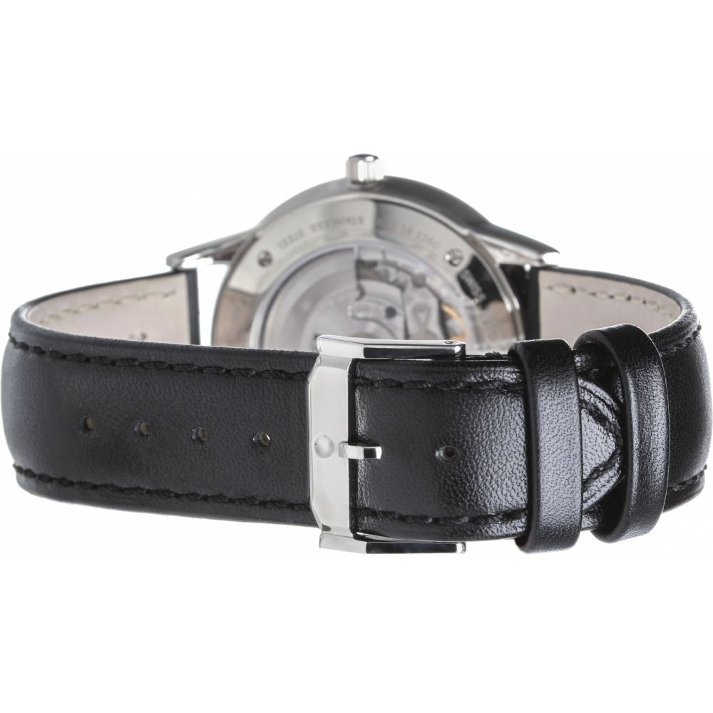 Movado 1881 Automatic Black Dial Black Leather Strap Watch for Men - 606873 Buy Now By Movado