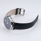 Movado 1881 Automatic Black Dial Black Leather Strap Watch for Men - 606873 Buy Now By Movado