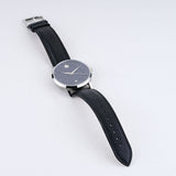Movado 1881 Automatic Black Dial Black Leather Strap Watch for Men - 606873 Buy Now By Movado