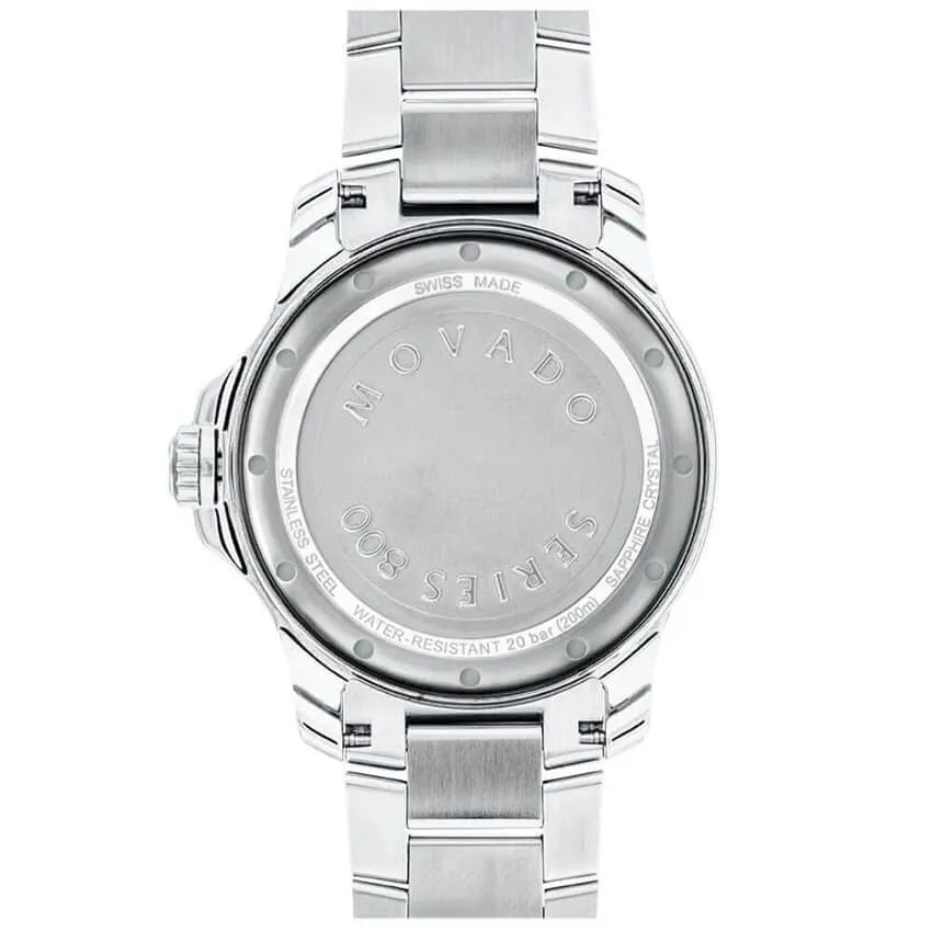 Movado Series 800 Blue Dial Silver Steel Strap Watch For Men - 2600137 Buy Now By Movado