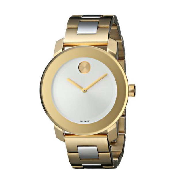 Movado Bold Silver Dial Two Tone Steel Strap Watch for Women - 3600129 Buy Now By Movado