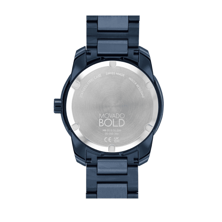 Movado Bold Verso Blue Dial Blue Steel Strap Watch for Men - 3600862 Buy Now By Movado