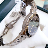 Movado Heritage Calendoplan Black Dial Silver Steel Strap Watch For Men - 3650095 Buy Now By Movado