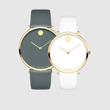 Movado Museum 70th Anniversary Special Edition White Dial White Leather Strap Watch For Women - 0607139 Buy Now By Movado