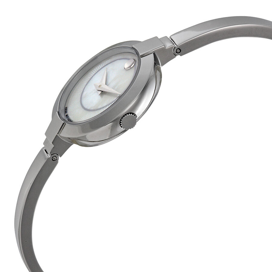 Movado Bela Mother of Pearl Dial Silver Steel Strap Watch For Women - 0606616 Buy Now By Movado