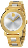Movado Bold Silver Dial Two Tone Steel Strap Watch for Women - 3600129 Buy Now By Movado