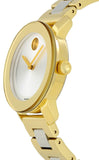 Movado Bold Silver Dial Two Tone Steel Strap Watch for Women - 3600129 Buy Now By Movado