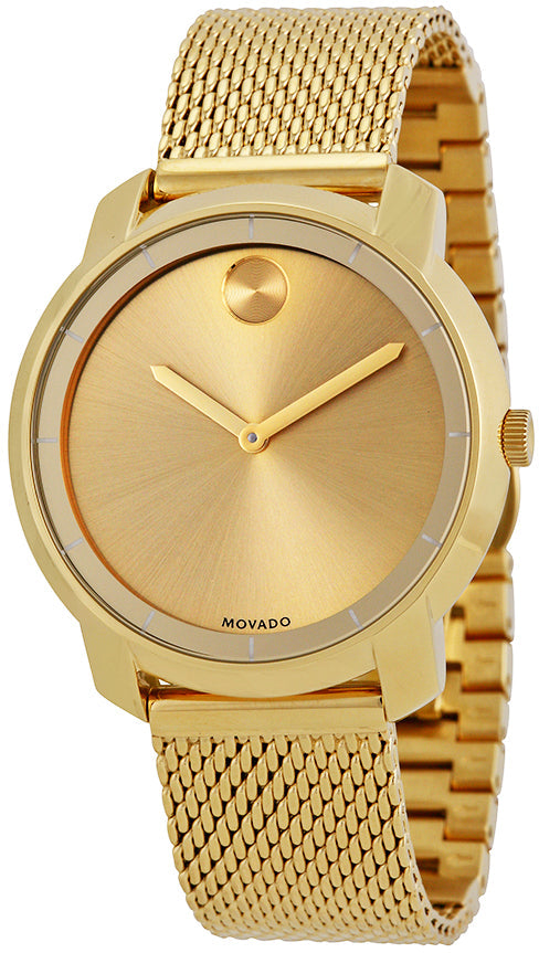 Movado Bold Gold Dial Gold Mesh Bracelet Watch for Women - 3600242 Buy Now By Movado