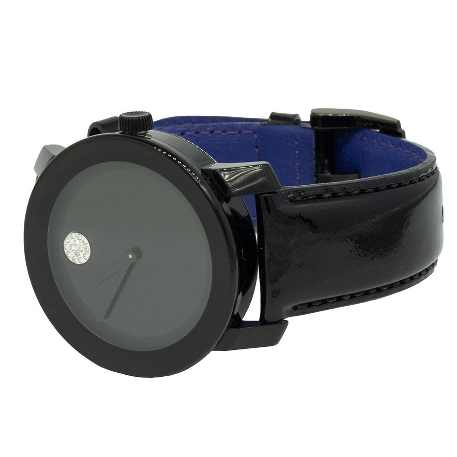 Movado Bold Black Dial Black Leather Strap Watch for Women - 3600483 Buy Now By Movado