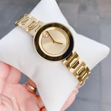 Movado Bold Gold Dial Gold Steel Strap Watch For Women - 3600382 Buy Now By Movado
