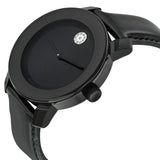 Movado Bold Black Dial Black Leather Strap Watch for Women - 3600483 Buy Now By Movado