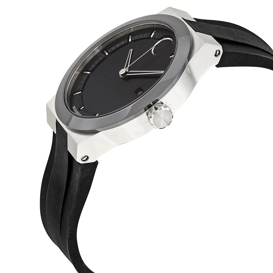 Movado Bold Fusion Black Dial Black Silicone Strap Watch for Men - 3600624 Buy Now By Movado