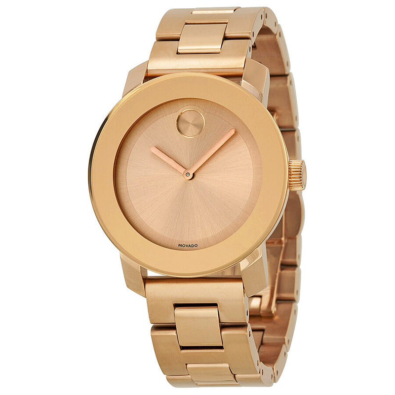 Movado Bold Rose Gold Dial Rose Gold Steel Strap Watch for Women - 3600188 Buy Now By Movado