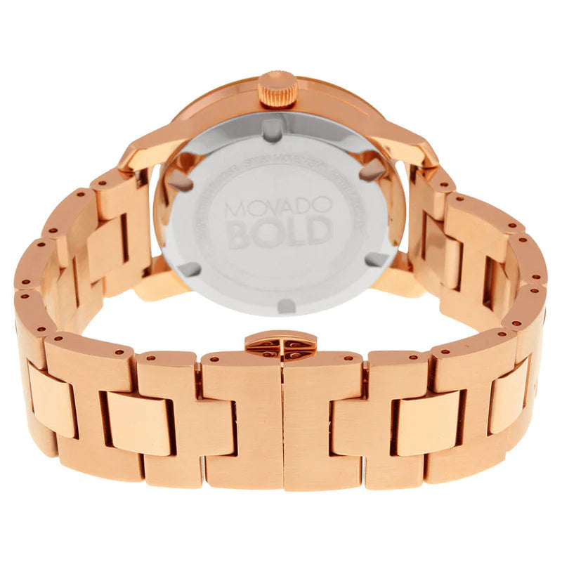 Movado Bold Rose Gold Dial Rose Gold Steel Strap Watch for Women - 3600342 Buy Now By Movado