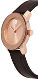 Movado Bold Rose Gold Dial Brown Leather Strap Watch For Women - 3600438 Buy Now By Movado