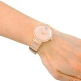 Movado Edge Rose Gold Dial Rose Gold Steel Strap Watch for Women - 3680013 Buy Now By Movado
