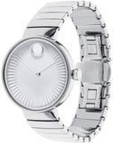 Movado Edge Silver Dial Silver Steel Strap Watch for Women - 3680012 Buy Now By Movado