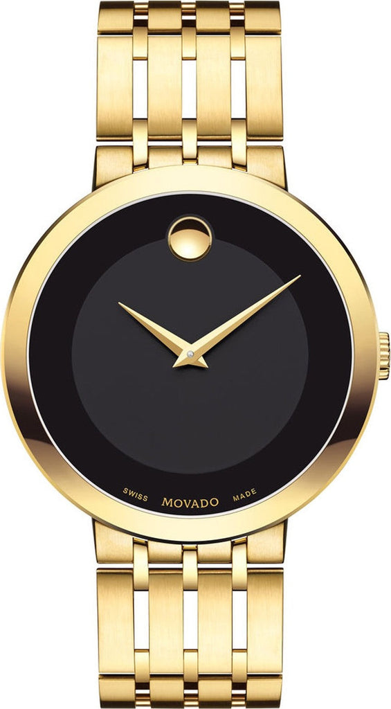 Movado Esperanza Museum 39mm Black Dial Stainless Steel Watch For Men - 0607059 Buy Now By Movado