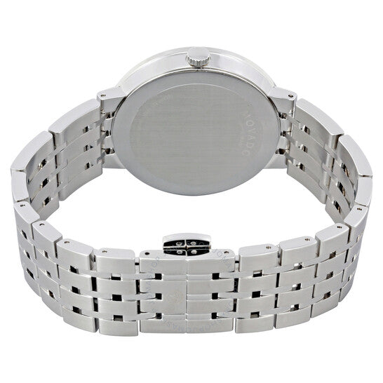 Movado Esperanza 39mm Black Dial Silver Steel Strap Watch For Men - 0607057 Buy Now By Movado