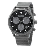 Movado Heritage Calendoplan Chronograph Black Dial Grey Mesh Strap Watch for Men - 3650100 Buy Now By Movado