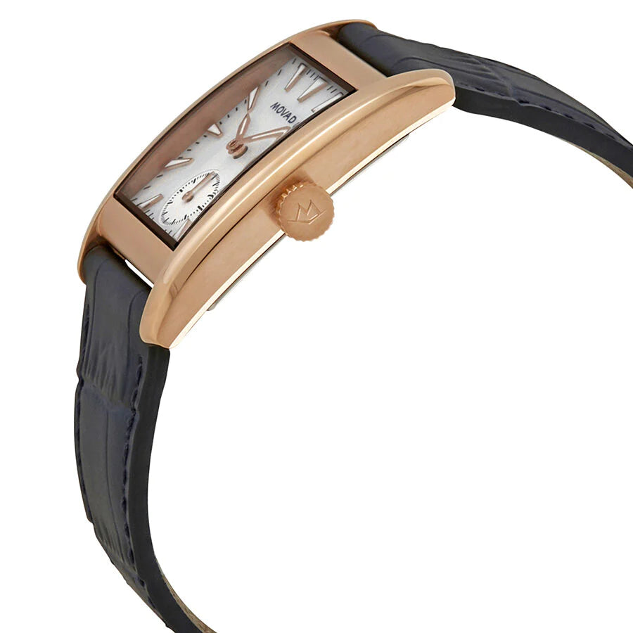 Movado Heritage Mother of Pearl White Dial Blue Leather Strap Watch For Women - 3650052 Buy Now By Movado