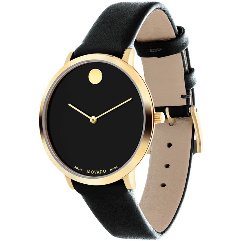 Movado 70th Anniversary Special Edition Black Dial 35mm Watch For Women - 0607137 Buy Now By Movado
