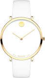 Movado 70th Anniversary Limited Edition White Dial White Leather Strap Watch For Women - 0607138 Buy Now By Movado