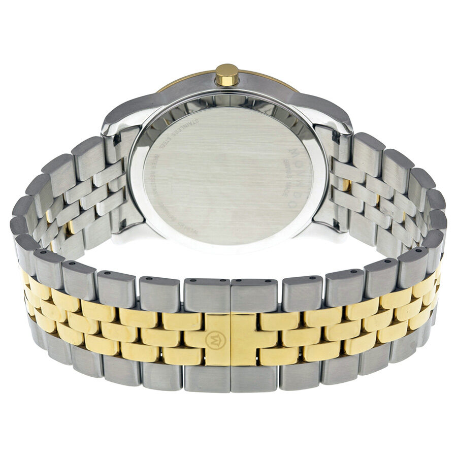 Movado Museum Classic Diamonds Black Dial Two Tone Steel Strap Watch For Men - 0606879 Buy Now By Movado