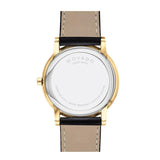 Movado Museum Classic Quartz Black Dial Black Leather Strap Watch for Men - 0607195 Buy Now By Movado