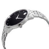 Movado Museum Classic Diamonds Black Dial Silver Steel Strap Watch for Men - 0607201 Buy Now By Movado