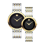 Movado Museum Esperanza Black Dial Two Tone Steel Strap Watch For Men - 0607058 Buy Now By Movado