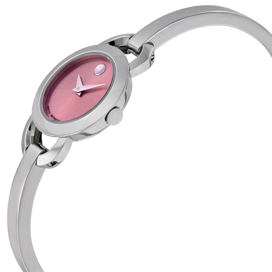 Movado Rondiro 22mm Pink Dial Stainless Steel Watch For Women - 0606797 Buy Now By Movado