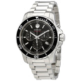 Movado Series 800 Chronograph Black Dial Silver Steel Strap Watch For Men - 2600142 Buy Now By Movado