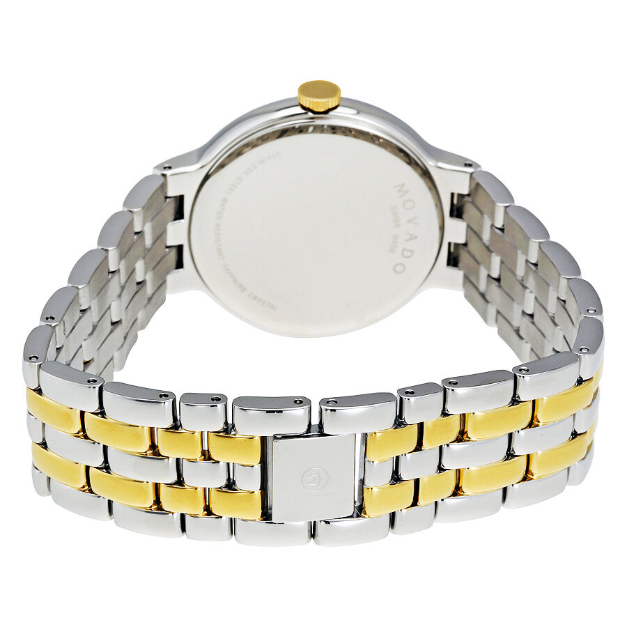 Movado Veturi Quartz Black Dial Two Tone Steel Strap Watch for Men - 0606932 Buy Now By Movado