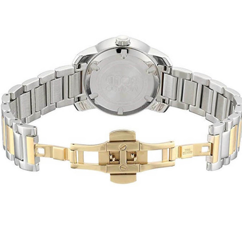Movado Bold Silver Dial Two Tone Steel Strap Watch For Women - 3600256 Buy Now By Movado