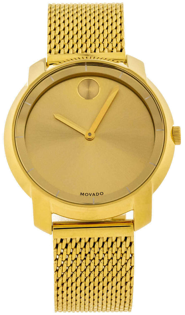 Movado Bold Gold Dial Gold Mesh Bracelet Watch for Women - 3600242 Buy Now By Movado