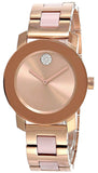 Movado Bold Rose Gold Dial Two Tone Steel Strap Watch for Women - 3600639 Buy Now By Movado