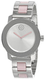 Movado Bold Silver Dial Two Tone Steel Strap Watch for Women - 3600702 Buy Now By Movado