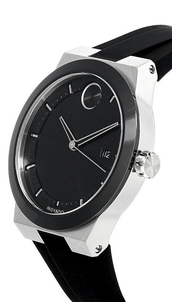Movado Bold Fusion Black Dial Black Silicone Strap Watch for Men - 3600624 Buy Now By Movado
