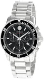 Movado Series 800 Chronograph Black Dial Silver Steel Strap Watch For Men - 2600142 Buy Now By Movado