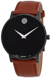 Movado Museum Classic Black Dial Brown Leather Strap Watch for Men - 0607198 Buy Now By Movado