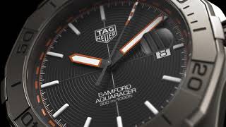 Tag Heuer Aquaracer Bamford Automatic Black Dial Grey Steel Strap Watch for Men - WAY208F.BF0638 Buy Now By Tag Heuer